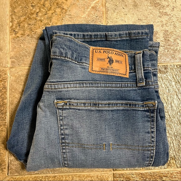 US Polo ASSN Slim Straight Active / Stretch Jeans Mens Size W32/L32 - Picture 7 of 10